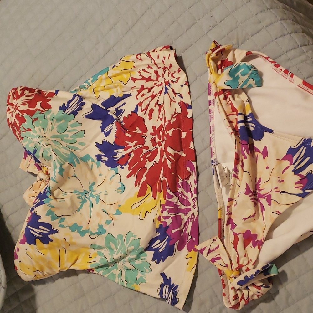 Jag sz M floral tankini